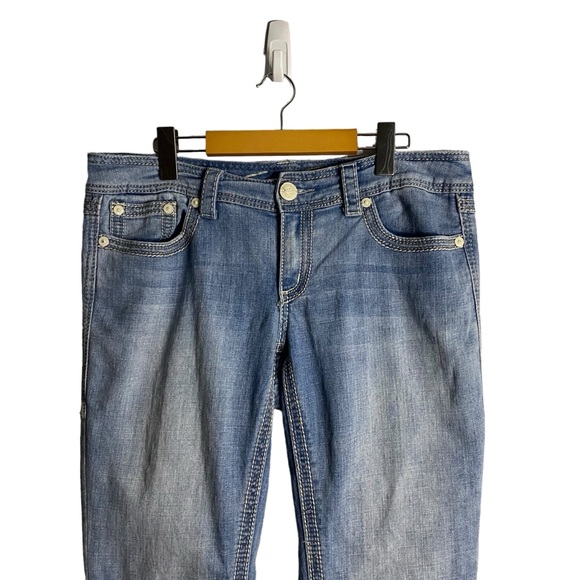 Seven 7 Women’s Light Wash Slim Straight Denim Jeans - Picture 2 of 9